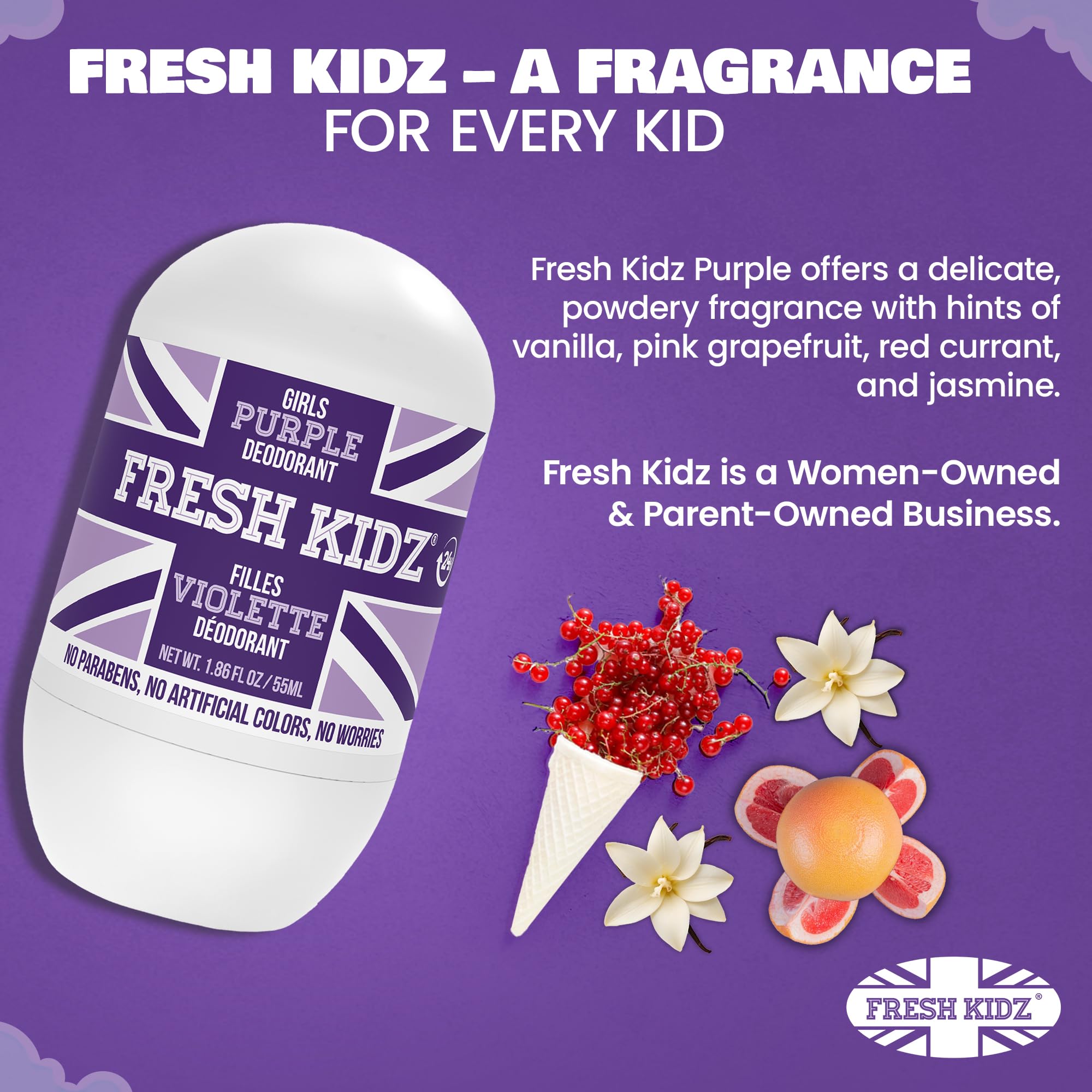 Fresh Kidz produit végan sans cruauté envers les animaux.