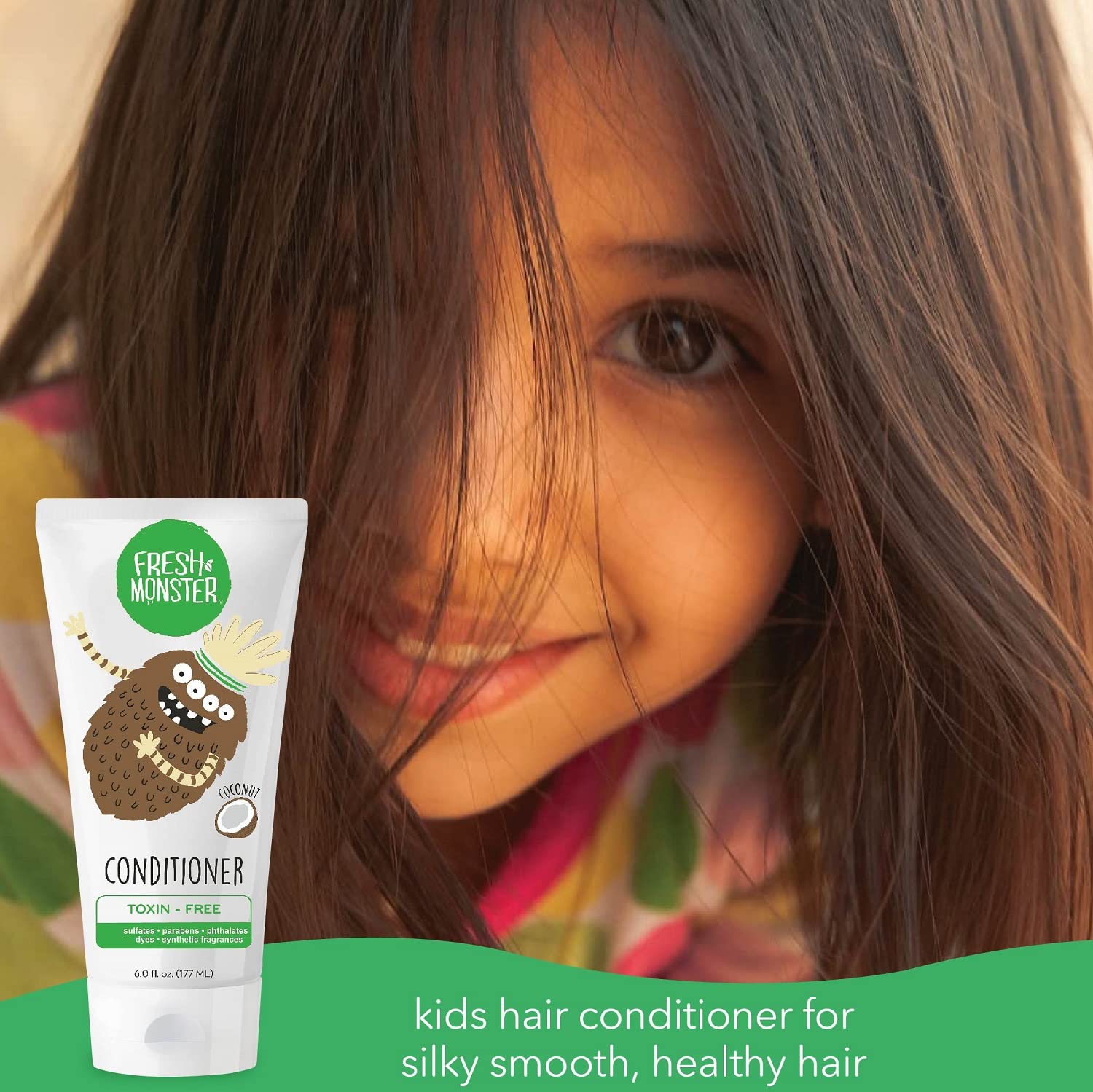 Fresh Monster démêlant doux pour cheveux d enfant après lavage