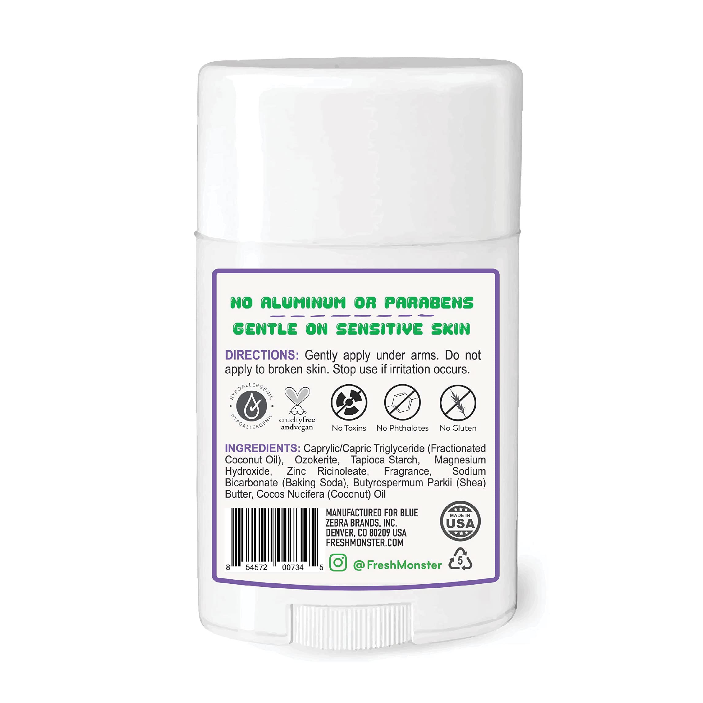 Fresh Monster déodorant ado, démonstration d’application sans traces