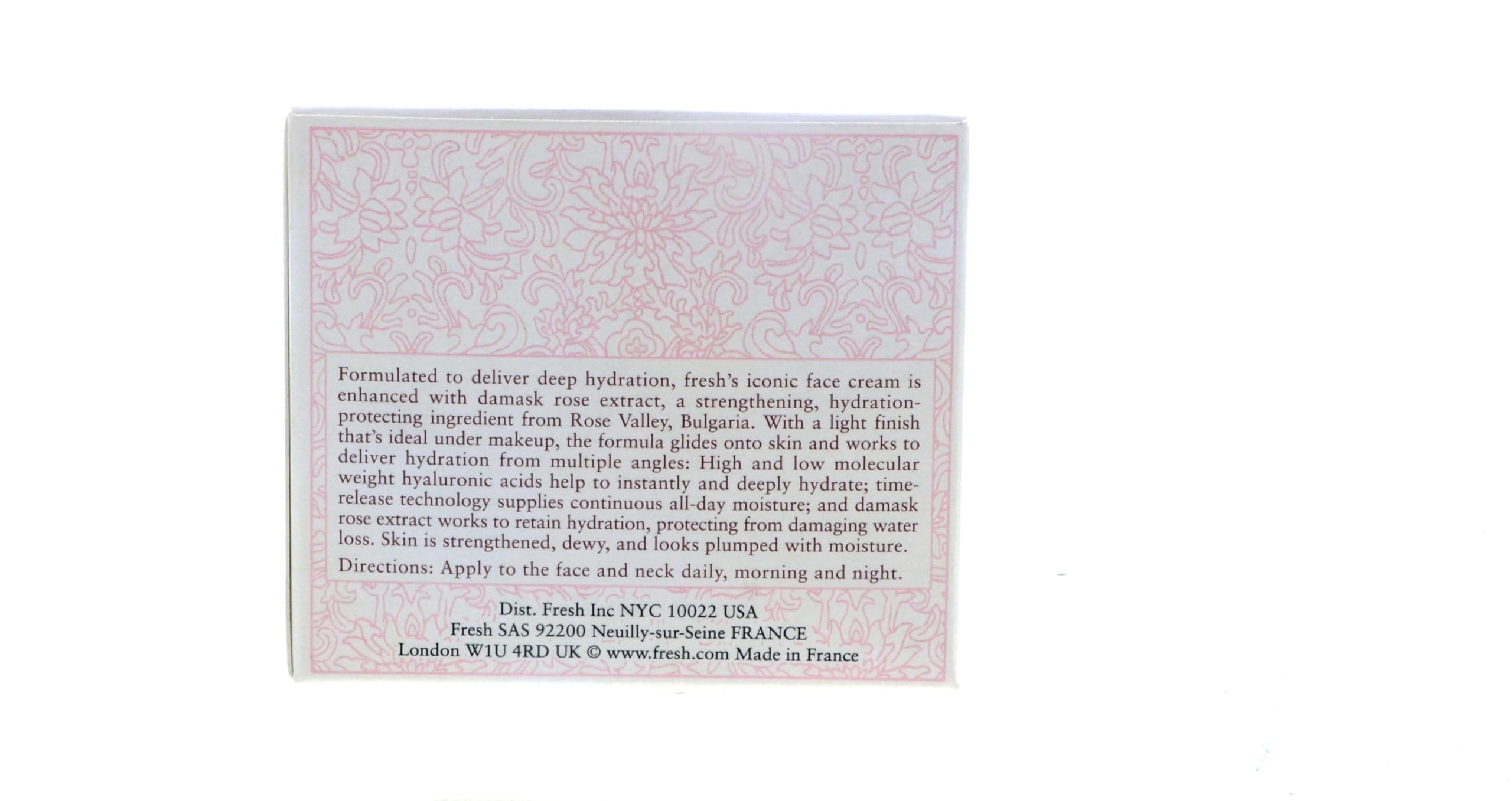 Fresh Rose Crème Visage: eau de rose apportant fraîcheur et douceur