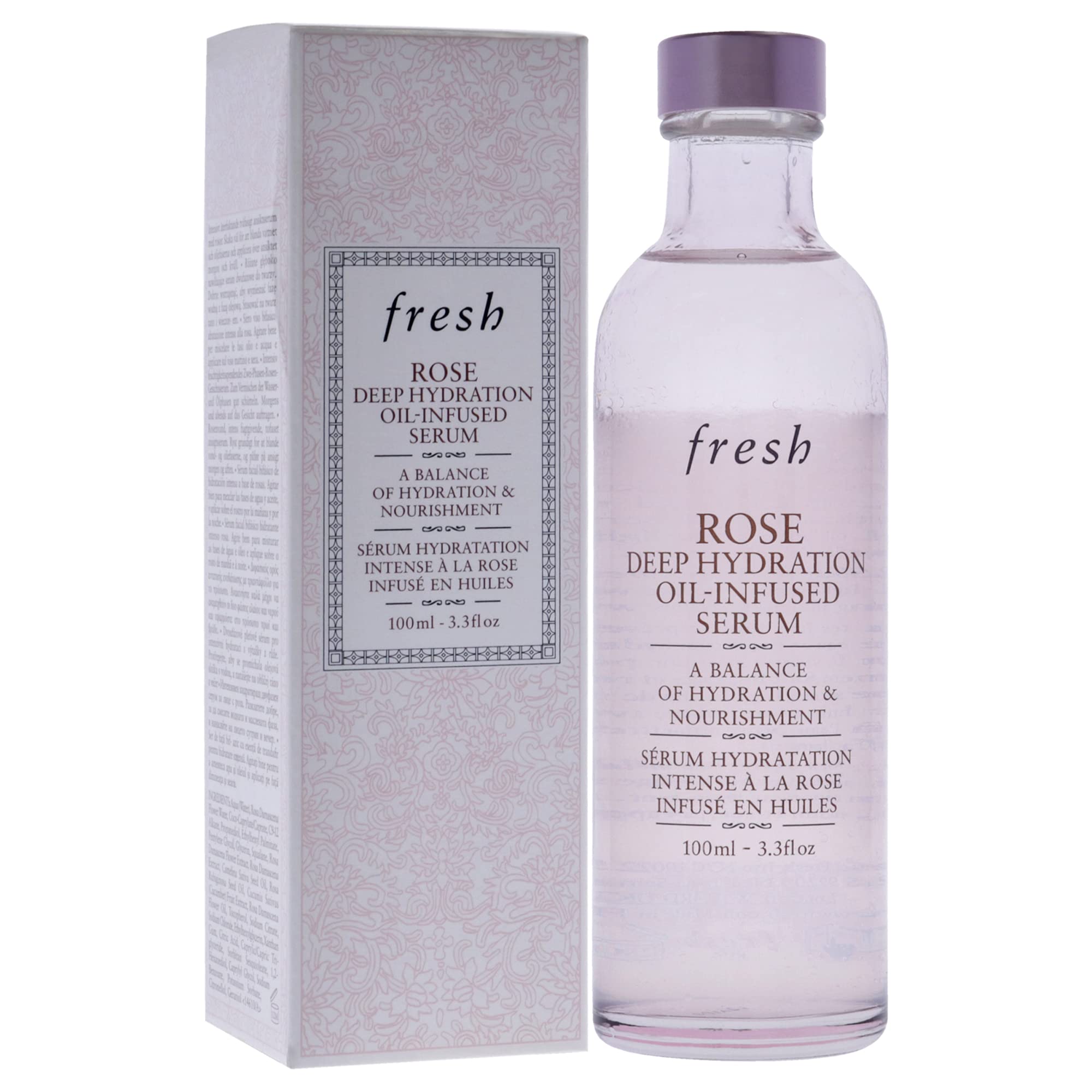 Fresh Sérum hydratant profond — application sur le visage pour une peau lumineuse.
