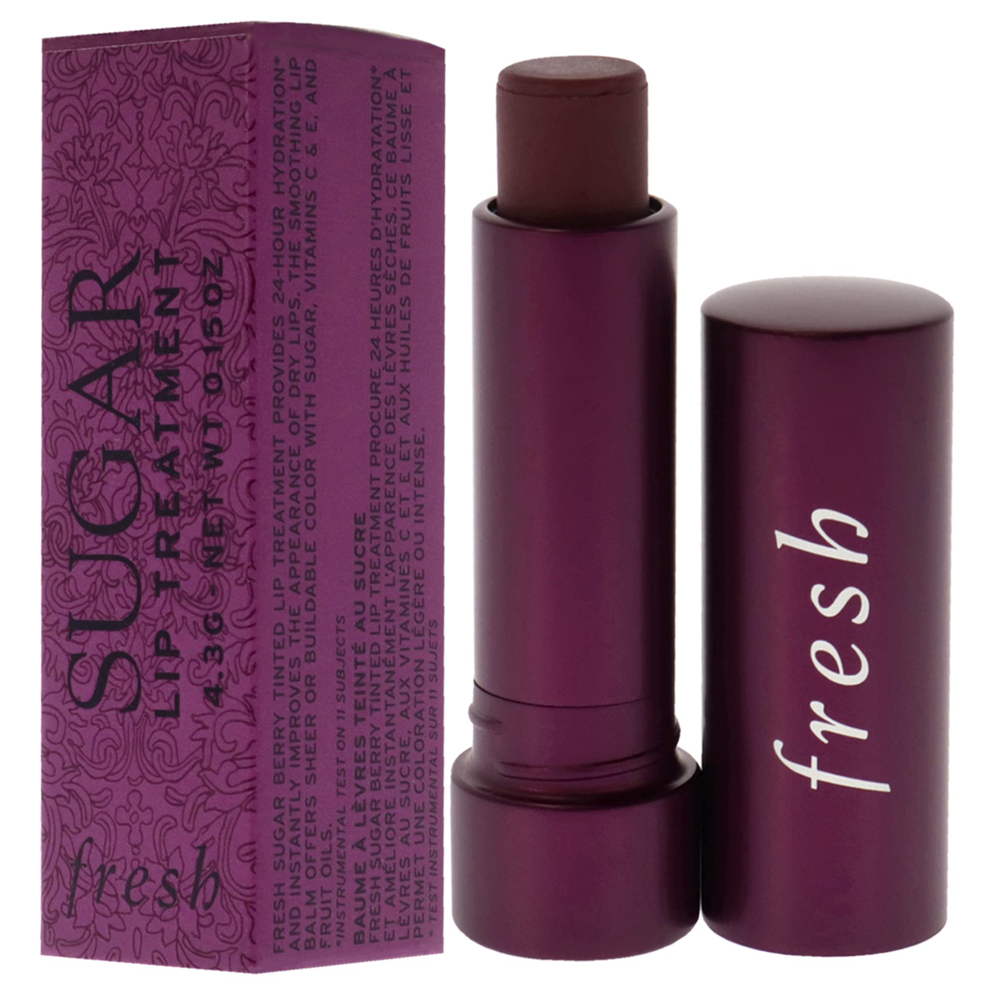 Fresh Soin Lèvres Sucre application précise, lèvres hydratées et pulpeuses.