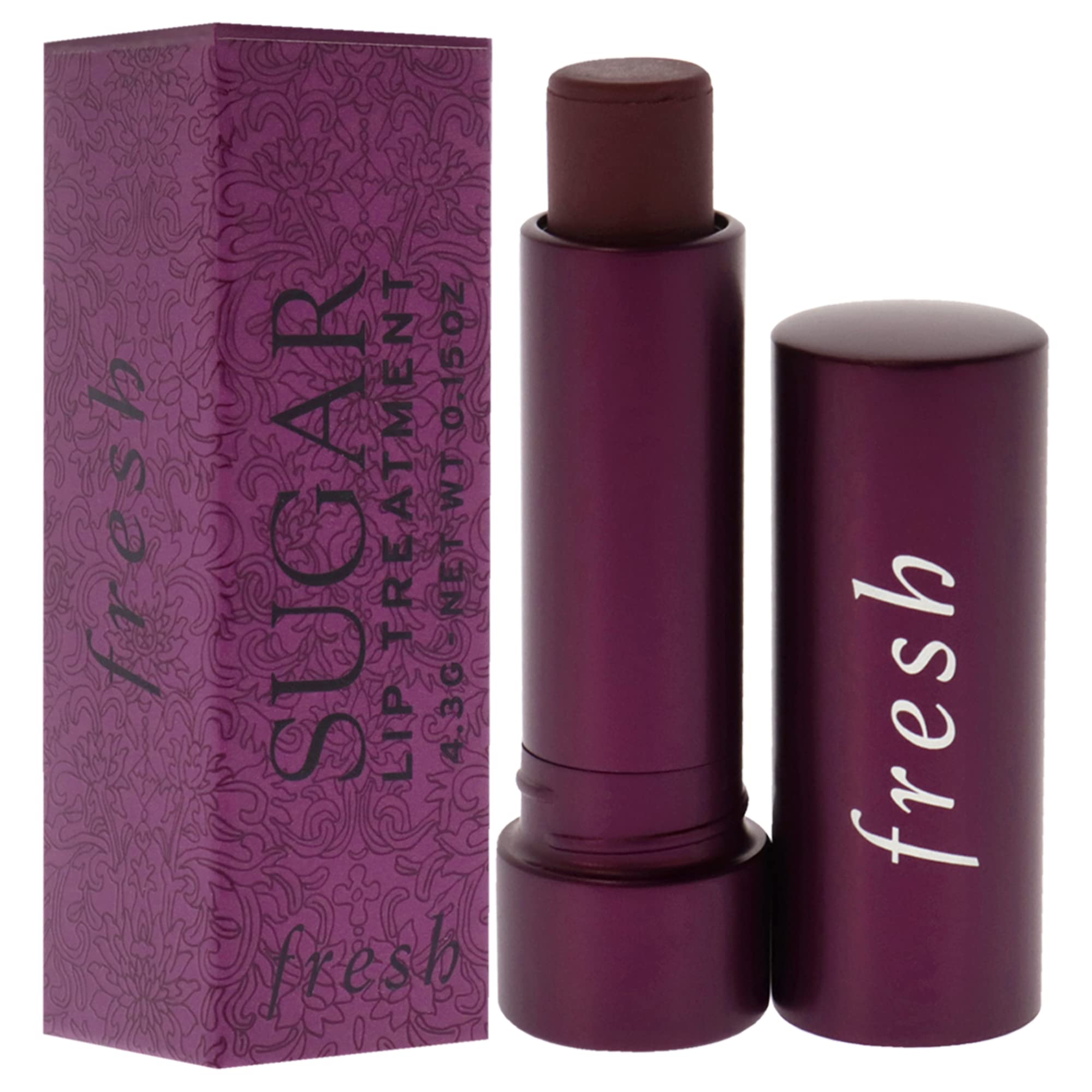Fresh Soin Lèvres Sucre teinte rose subtile, brillant naturel.