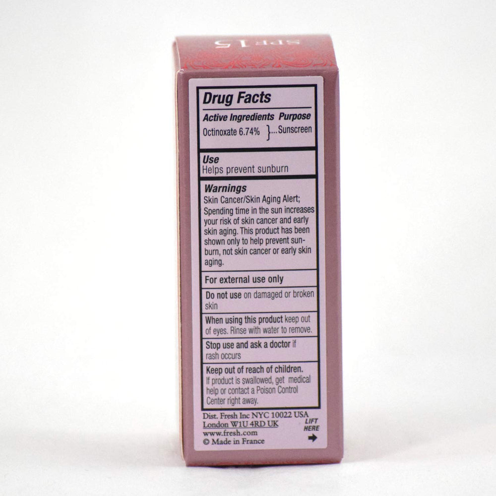 Fresh Sugar Lip Treatment SPF 15 Rose – flacon compact idéal pour le sac à main.