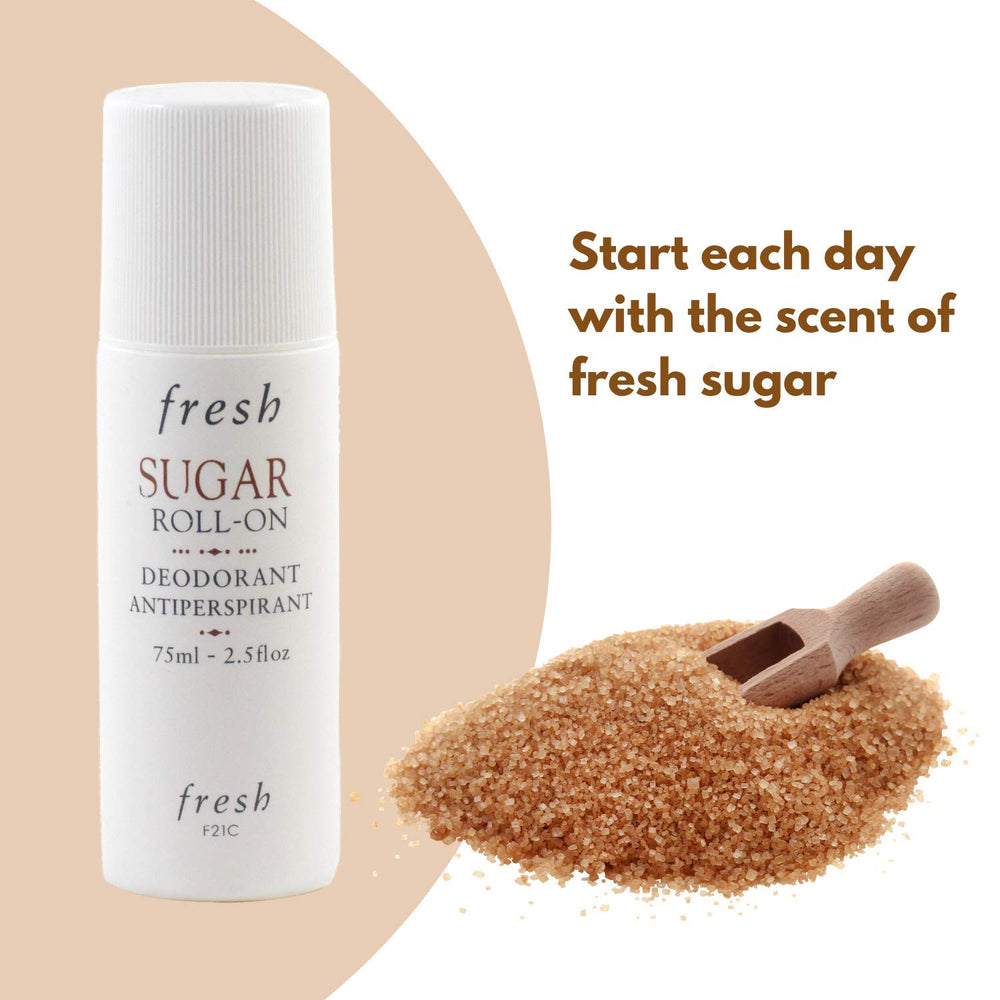 Fresh Sugar Roll-On Déodorant 75 ml, protection longue durée contre les odeurs.