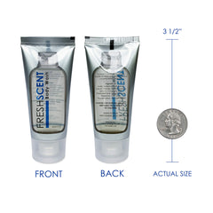 Freshscent Body Wash avec sceau en aluminium pour prévenir les fuites en stockage.