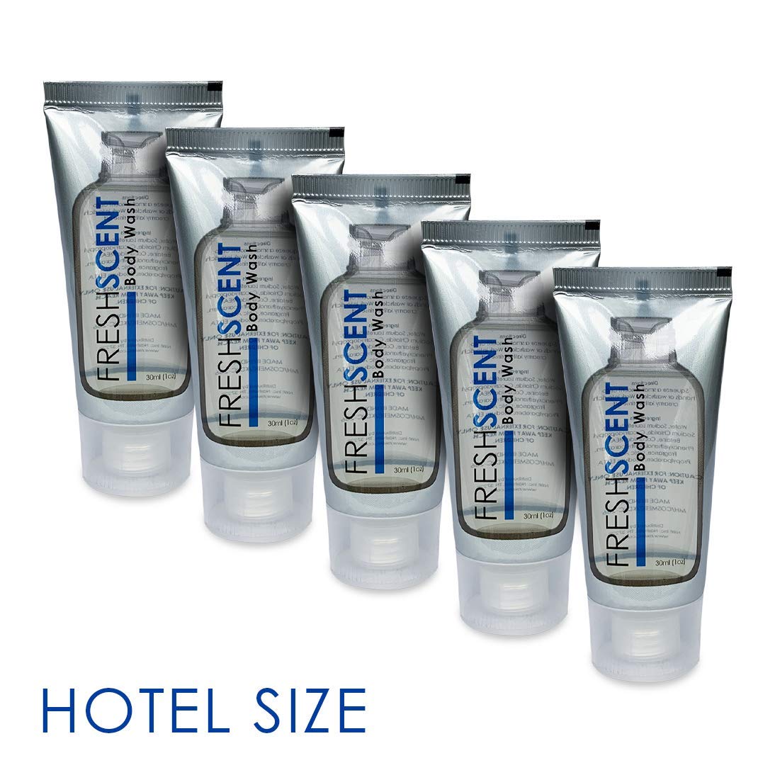 Tube Freshscent avec capuchon grande ouverture pratique même les mains mouillées.