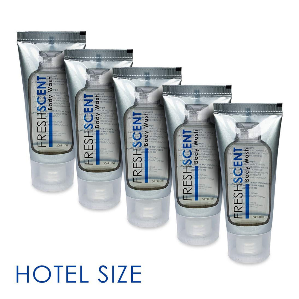 Tube Freshscent avec capuchon grande ouverture pratique même les mains mouillées.