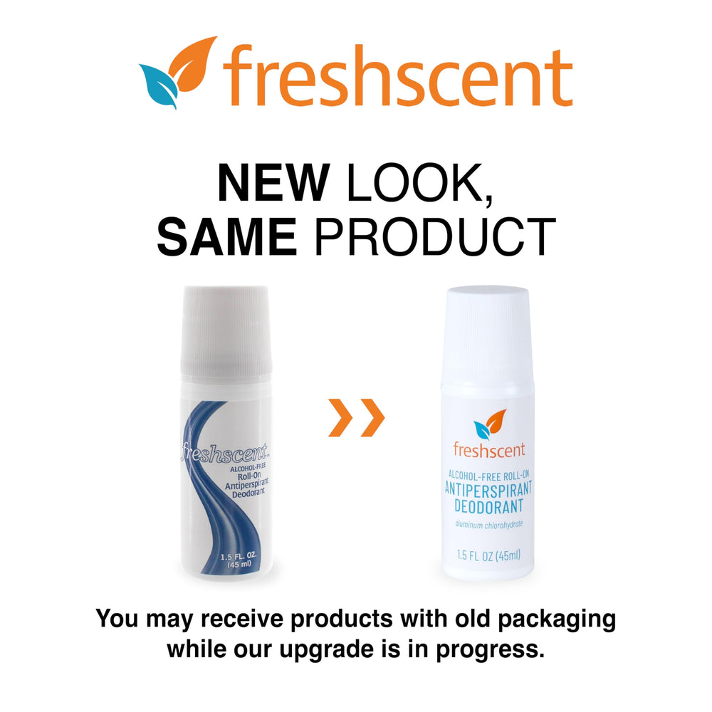 Freshscent déodorant bille sans alcool en action, protection discrète tout au long de la journée.