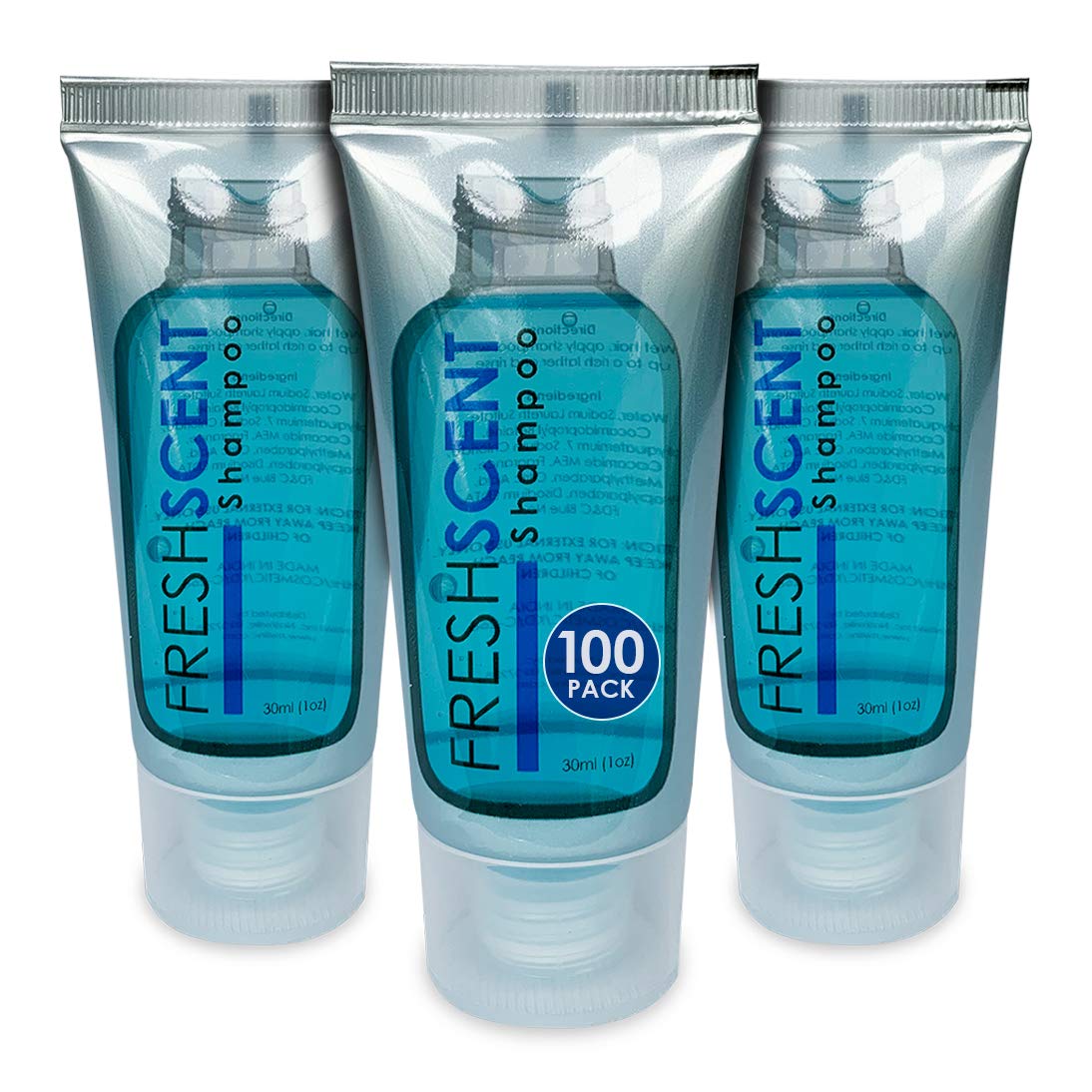 Freshscent Shampoing 1oz – tubes dans une boîte en carton, solution pratique pour l'hôtel.