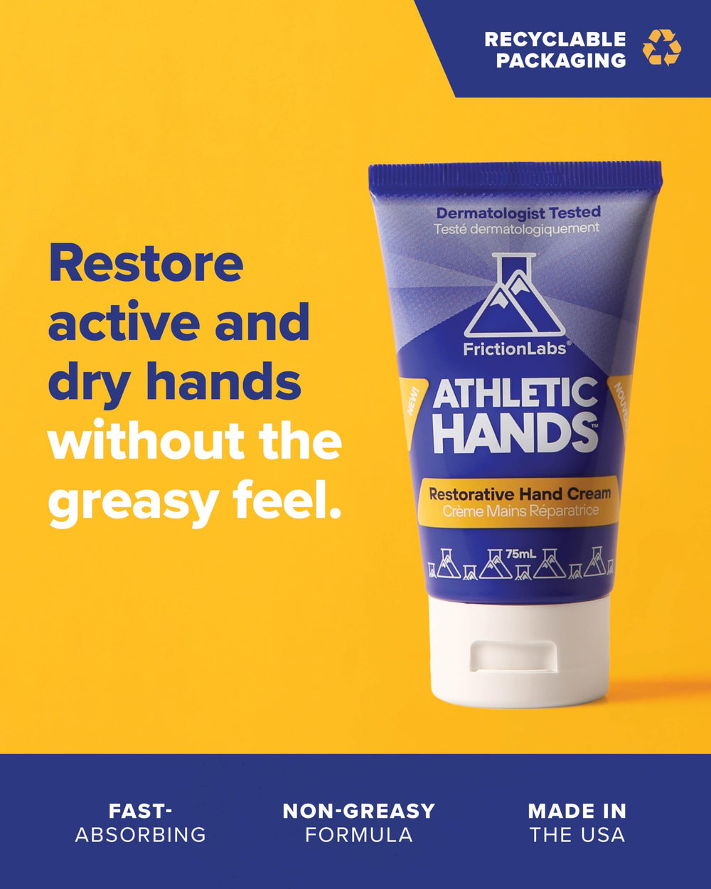 Friction Labs Athletic Hands – absorption rapide, peau hydratée après l’effort