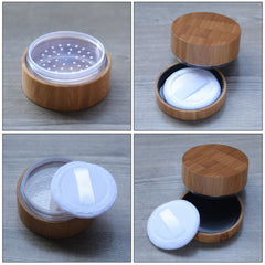 Frienda boîte-poudre compacte vide, format portable idéal en voyage.