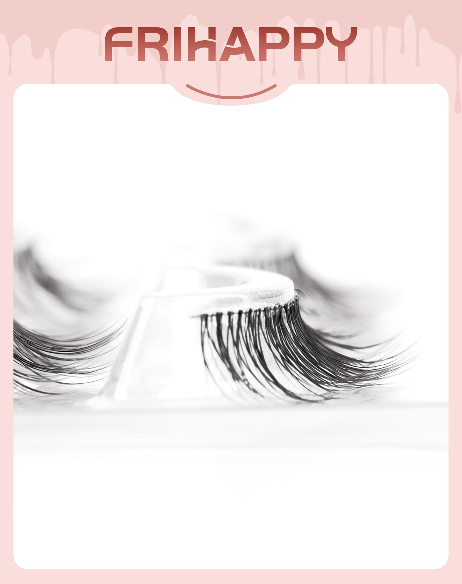 Frihappy cils bande flexible: pose rapide et confort durable.