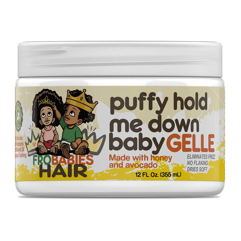 FroBabies Hair Puffy Hold Me Down Gelle – contrôle des frisottis pour des boucles lisses