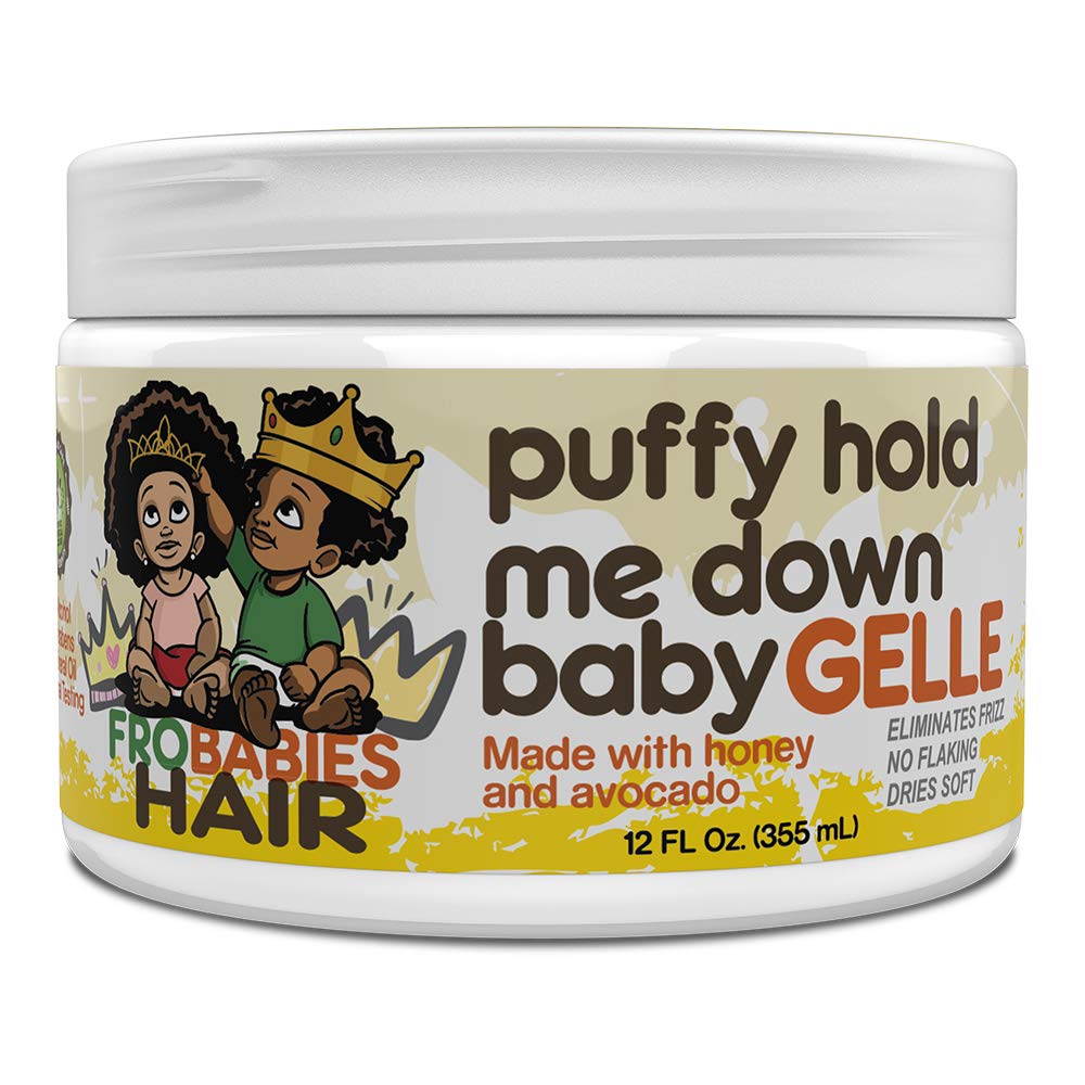 FroBabies Hair Puffy Hold Me Down Gelle – définition naturelle des boucles, sans effet cartonné
