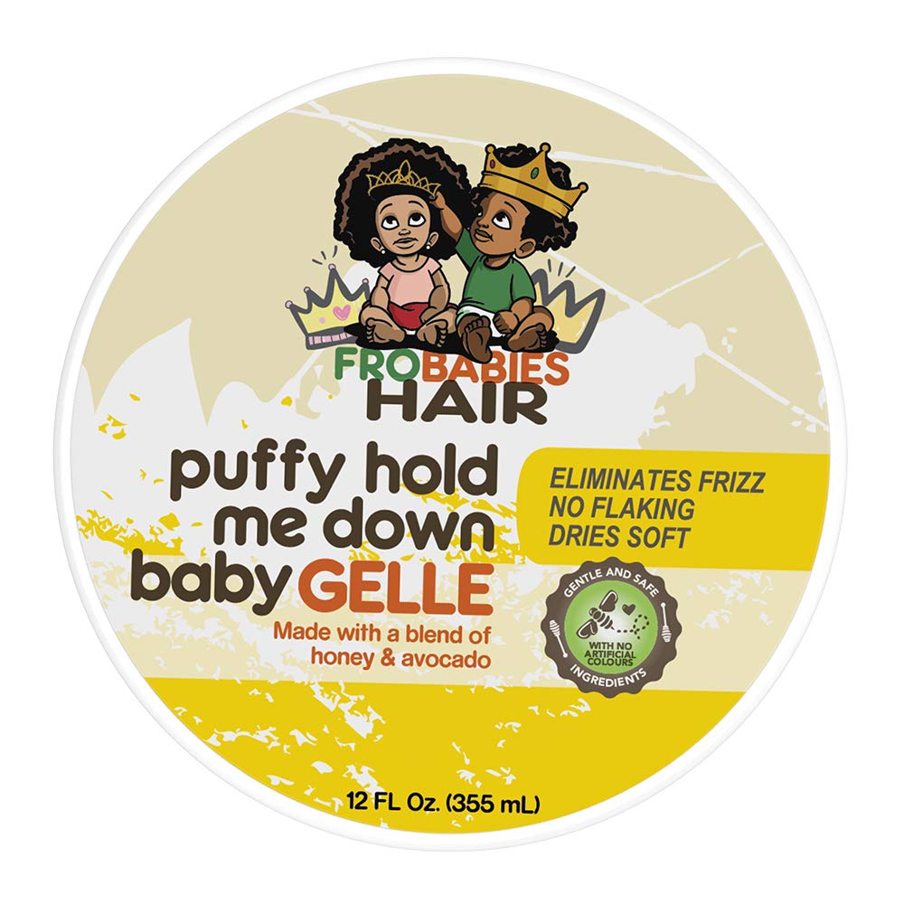 FroBabies Hair Puffy Hold Me Down Gelle – hydratation et brillance sans lourdeur
