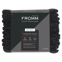 Fromm Softees serviette microfibre cheveux noir 16x29 – absorption rapide pour séchage efficace