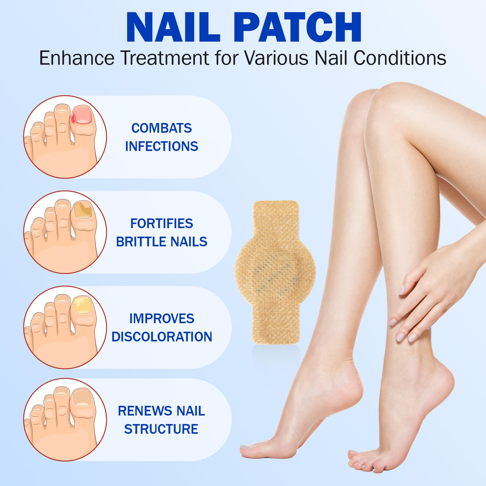 Patch Frovetani pour ongle coloration, amélioration visuelle possible