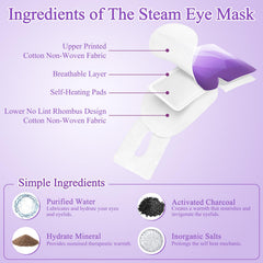 FRSHMORN masque yeux doux non-tissé lavande pour relaxation à domicile.