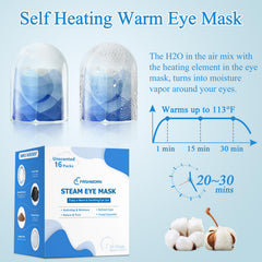 FRSHMORN masque yeux vapeur, textile doux offrant un confort durable.