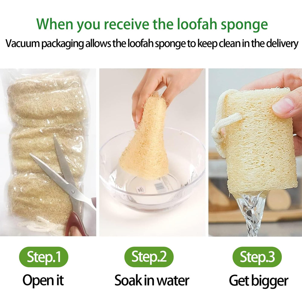 Loofah biodégradable FRTIM avec emballage écoresponsable.