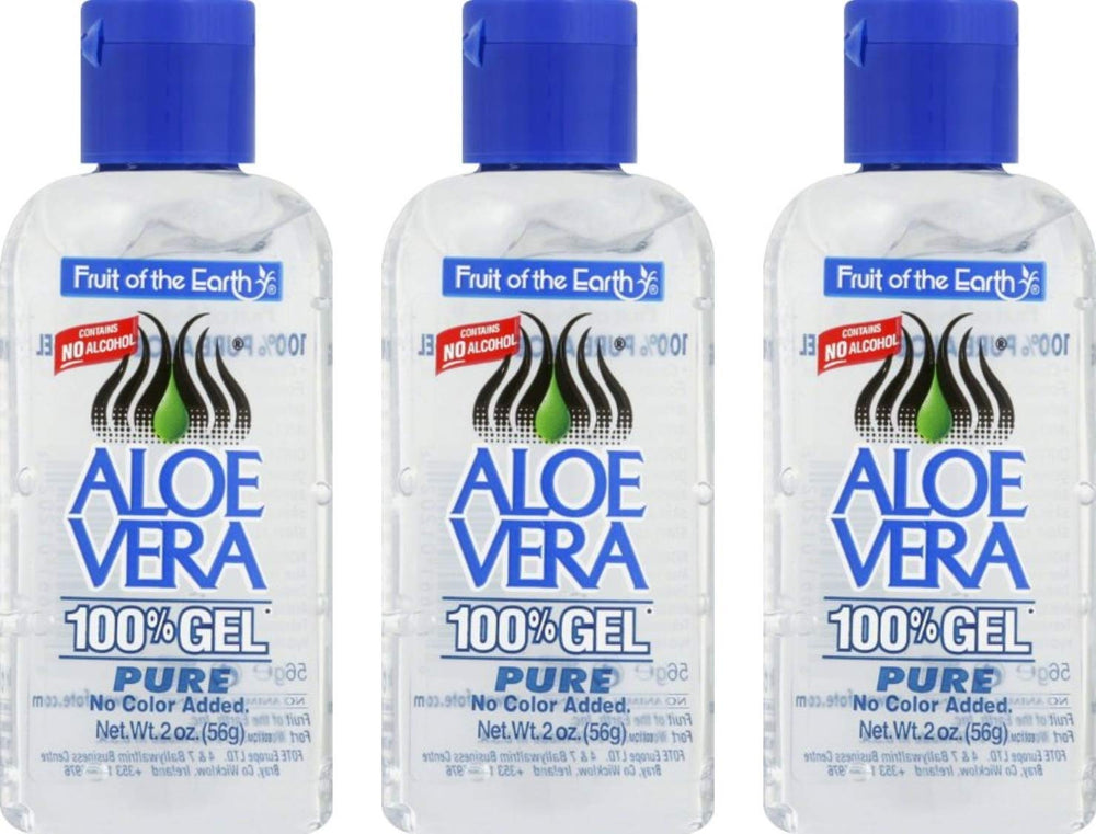 Gel Aloe Vera Fruit of the Earth – bouteille 2 oz, apaisant pour la peau