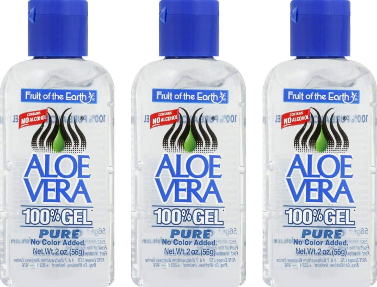 Gel Aloe Vera Fruit of the Earth – bouteille 2 oz, apaisant pour la peau