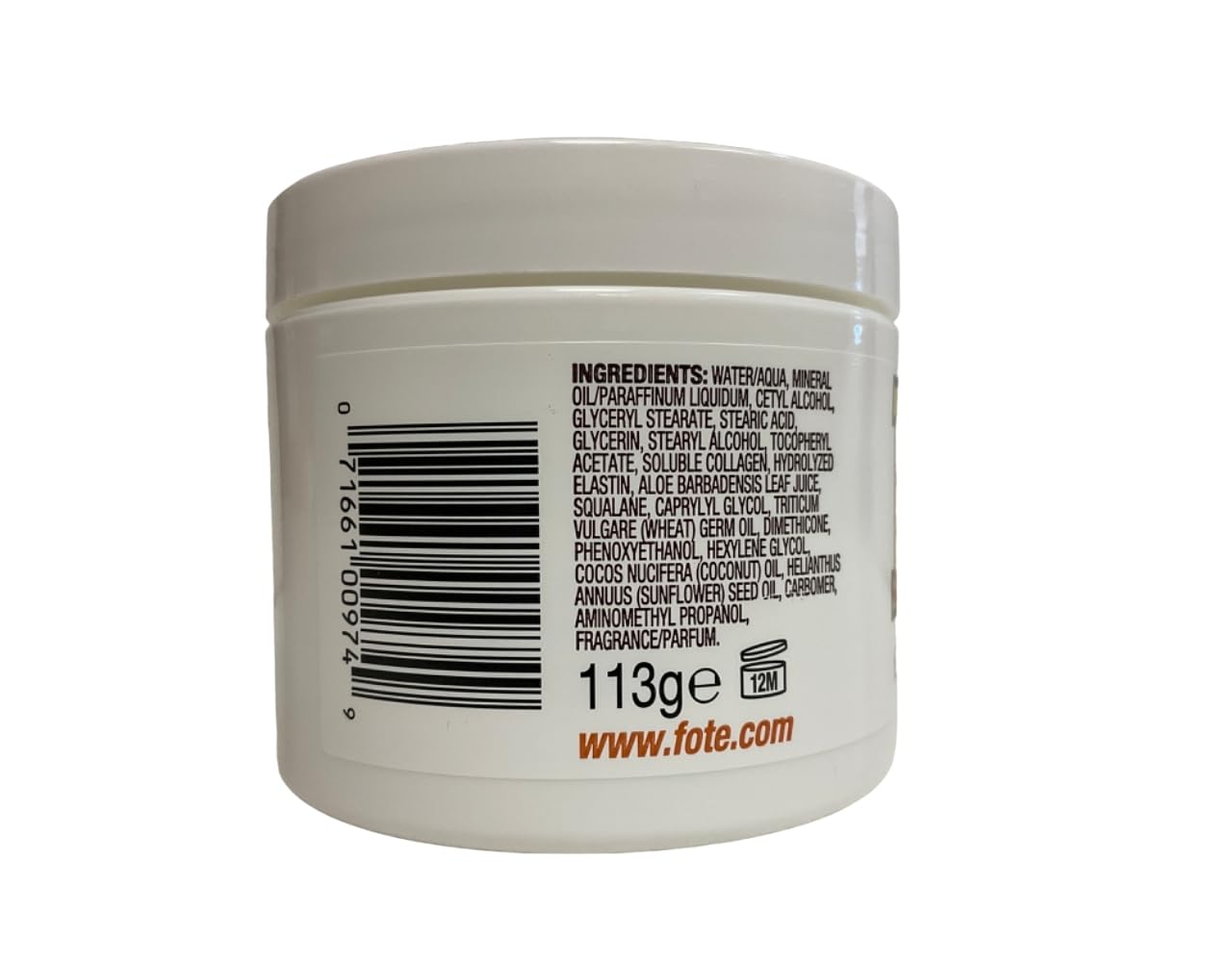 Emballage Fruit of the Earth, crème vitamine E, lot 2 pots pratique pour maison et voyage.