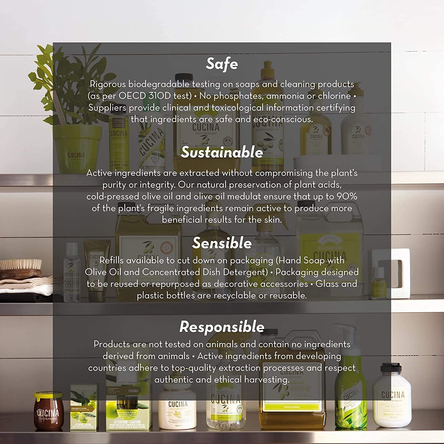 Duo soins mains Cucina Fruits & Passion, ensemble pratique et cadeau idéal.