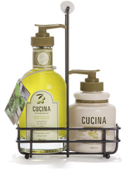Savon pour les mains Fruits & Passion Cucina au parfum coriandre et olive, idéal après la cuisine.
