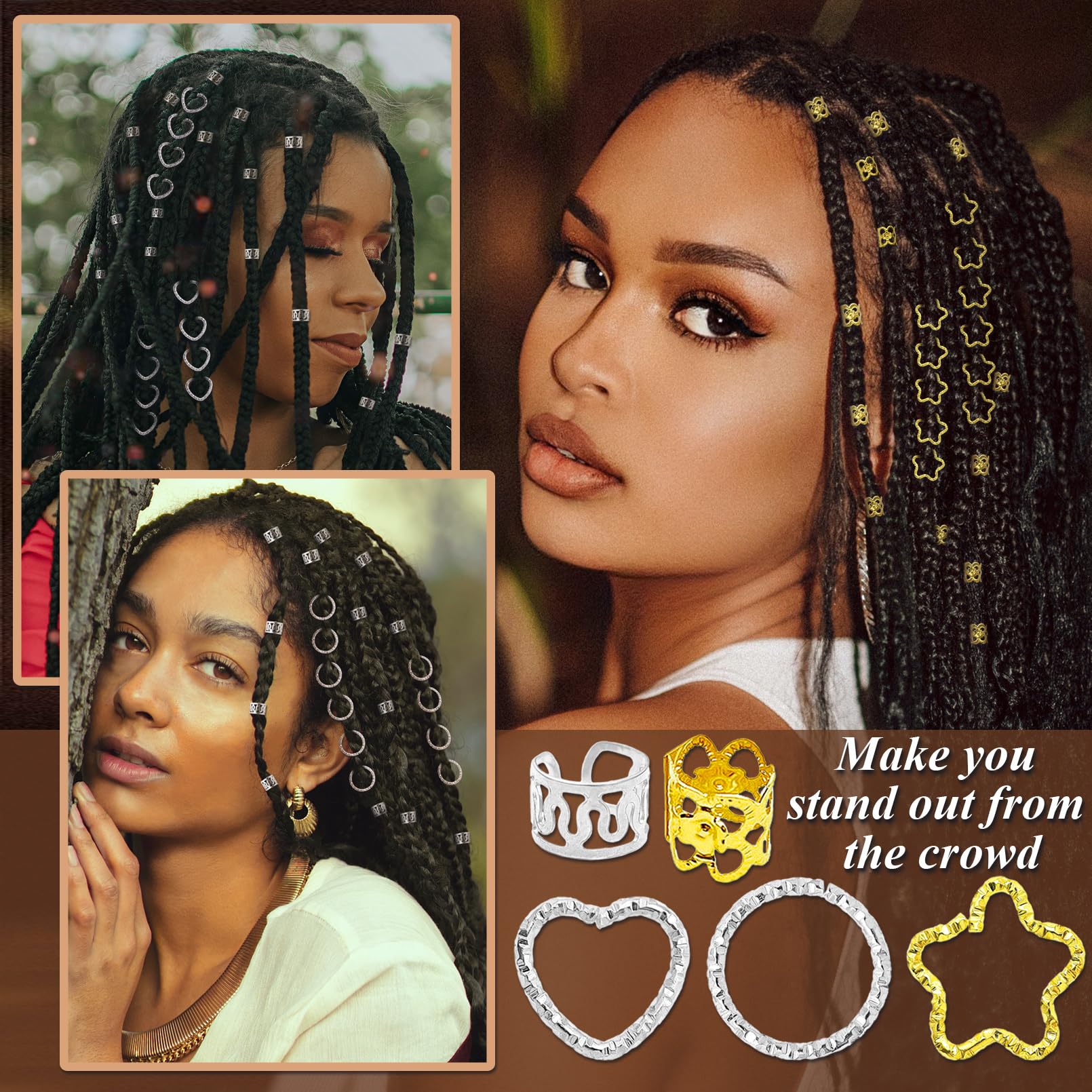 Fscwlmon bijou cheveux étoiles: effet scintillant pour coiffures festives et récentes.