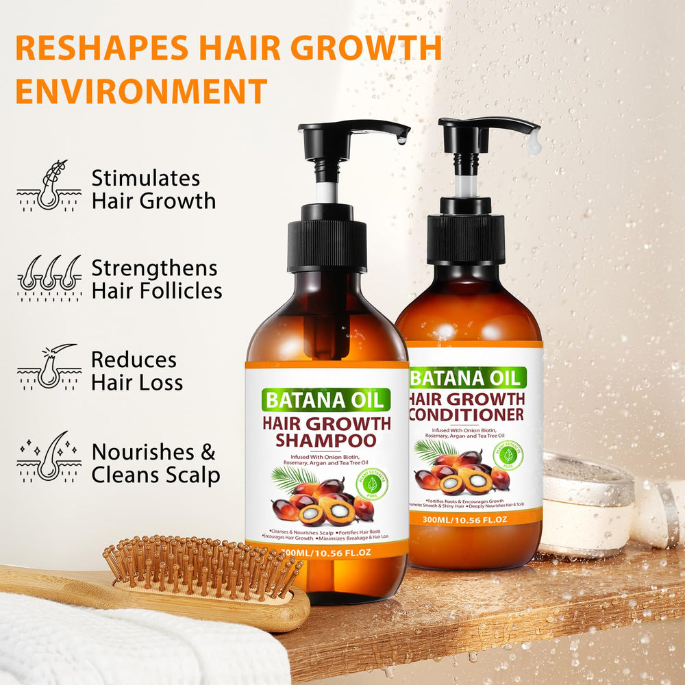 Conditionneur Batana FSLHCY appliqué sur cheveux mouillés facilite le démêlage et nourrit les longueurs.
