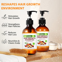 Conditionneur Batana FSLHCY appliqué sur cheveux mouillés facilite le démêlage et nourrit les longueurs.