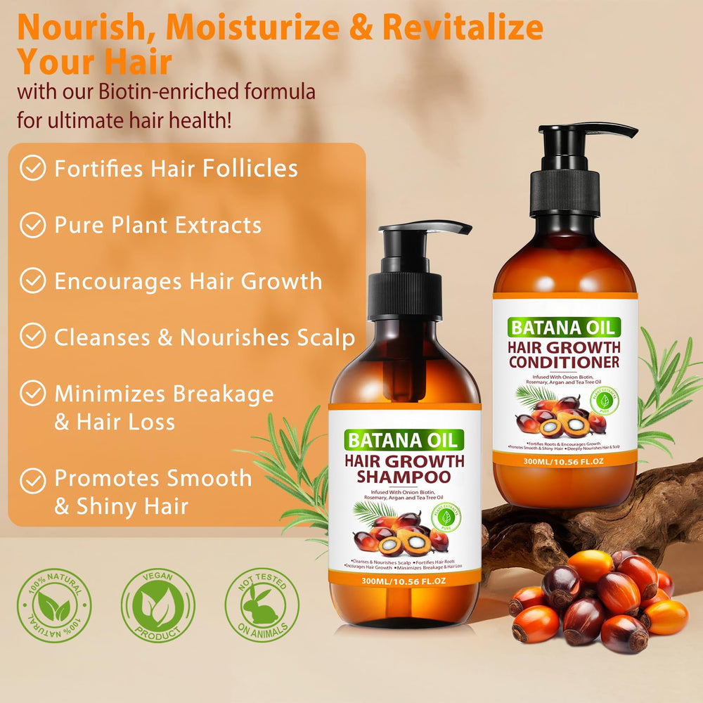 Shampoing Batana FSLHCY massant le cuir chevelu pour une sensation rafraîchissante.