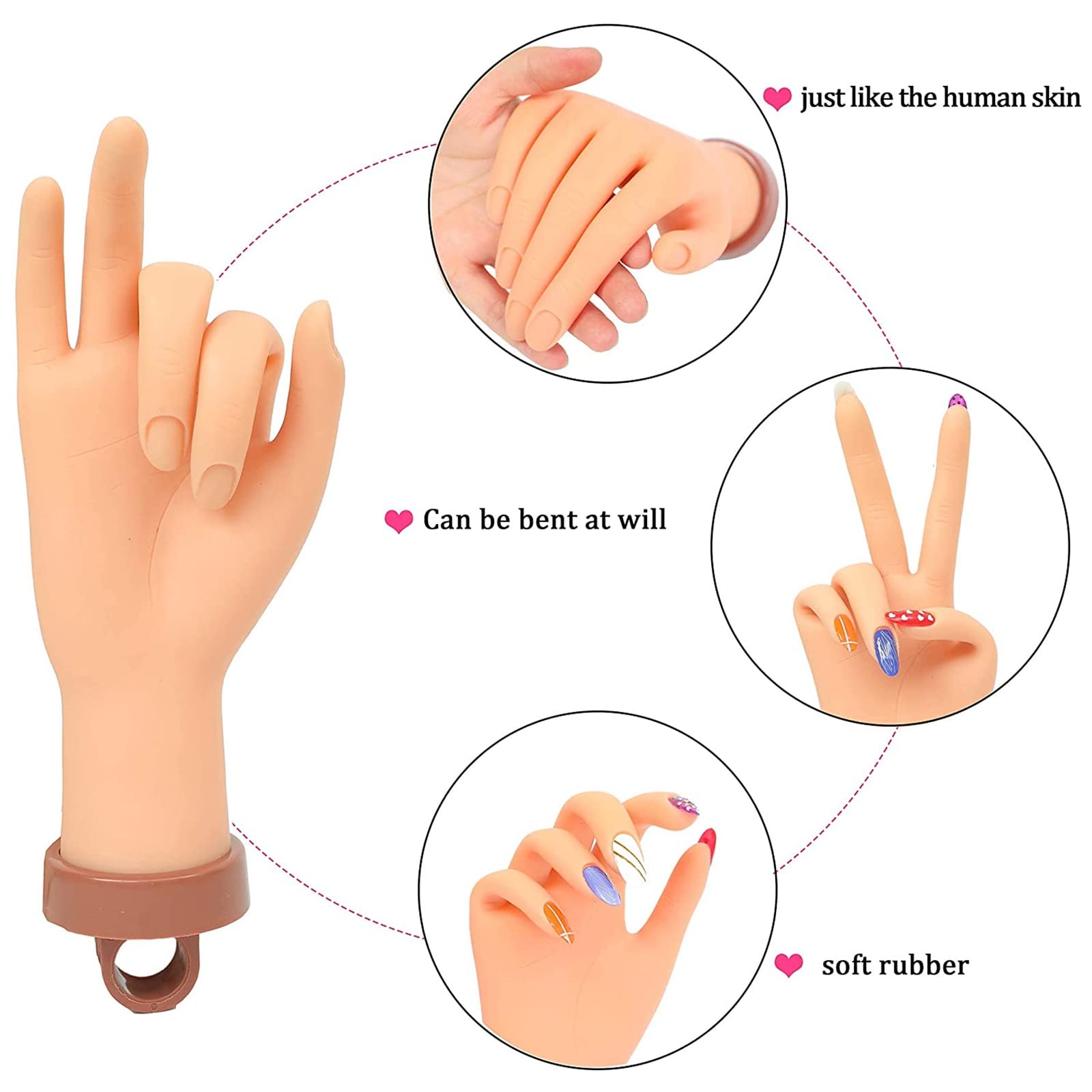 FU SHEN ongles faux 24 pieces pour essais et personnalisation