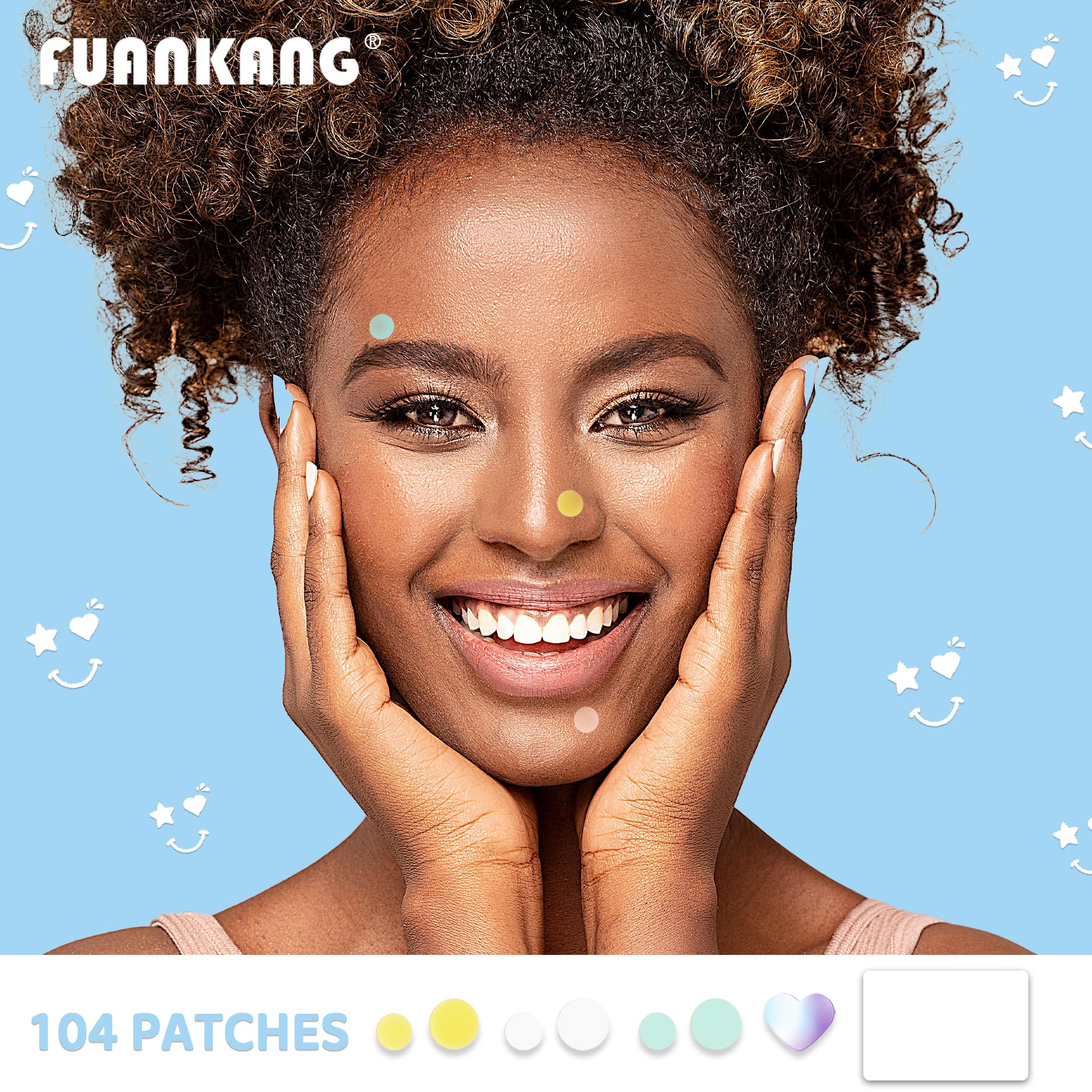 FUANKANG patch rond vert 12 mm confort discret lors activités