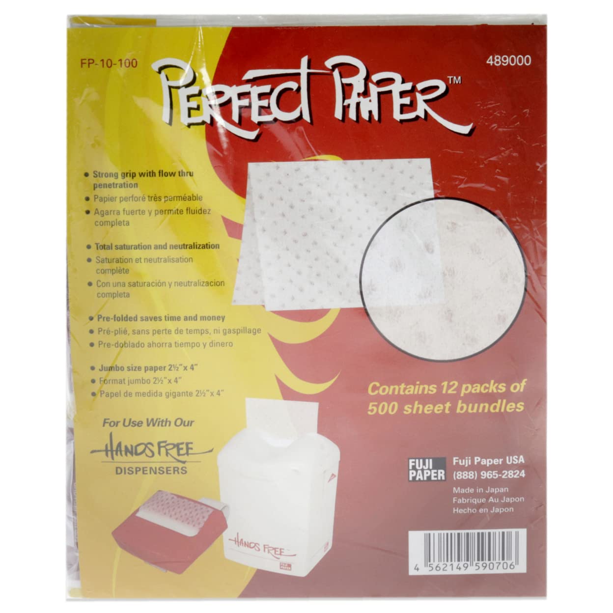 Papiers Fuji à grip fort, maintien fiable pendant le processus.