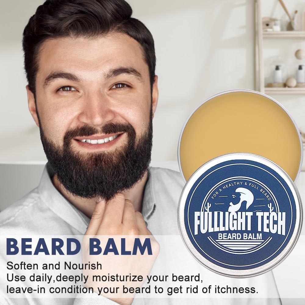 Baume barbe FullLight Tech – douceur et coiffage rapide pour le quotidien.