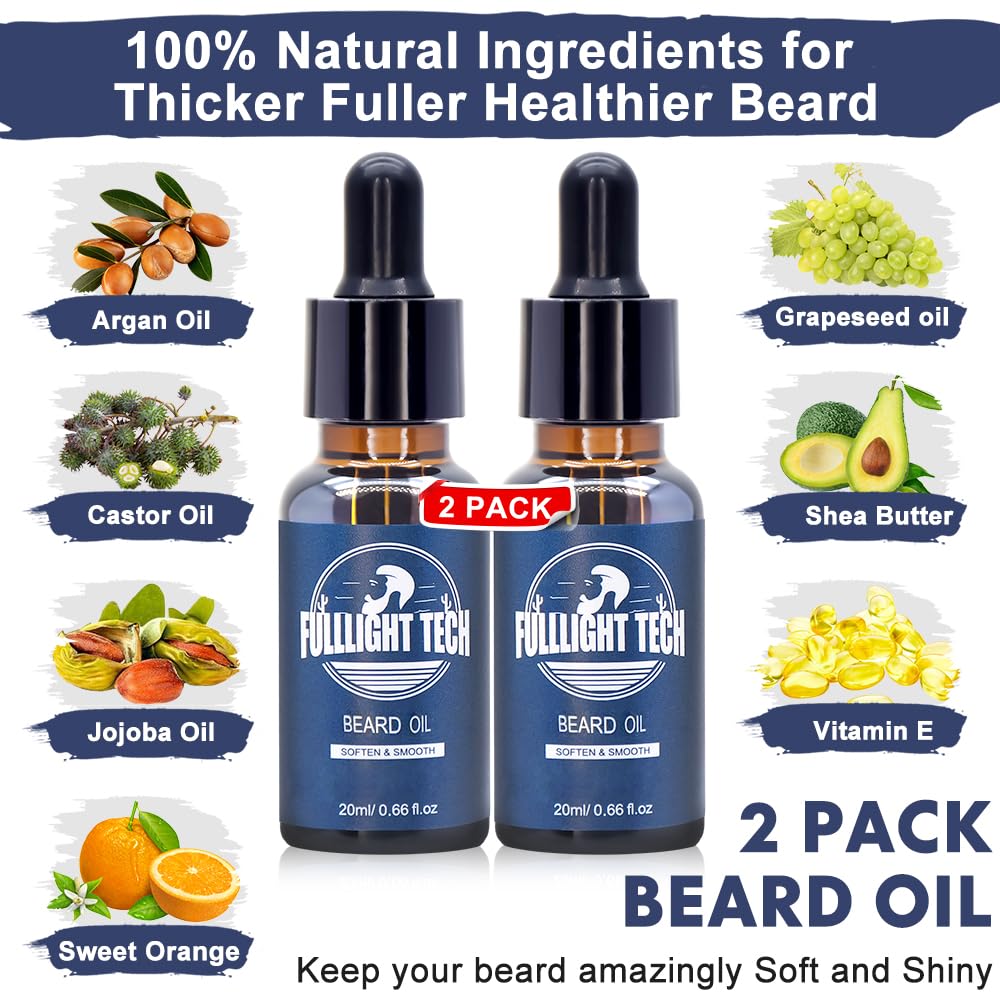 Spray vitamine barbe FullLight Tech – nourrit les follicules et apaise les irritations.