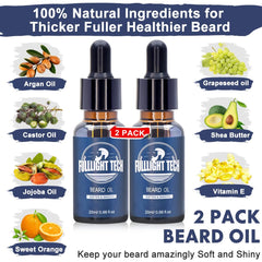 Spray vitamine barbe FullLight Tech – nourrit les follicules et apaise les irritations.