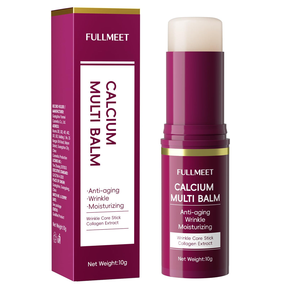 FullMeet baume calcium multi-stick: application facile et hydratation ciblée.