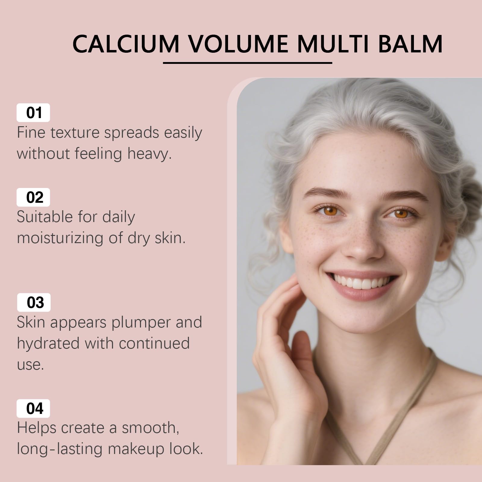 FullMeet Calcium Multi Balm emballage: cadeau élégant, soin naturel pour tous types de peau.