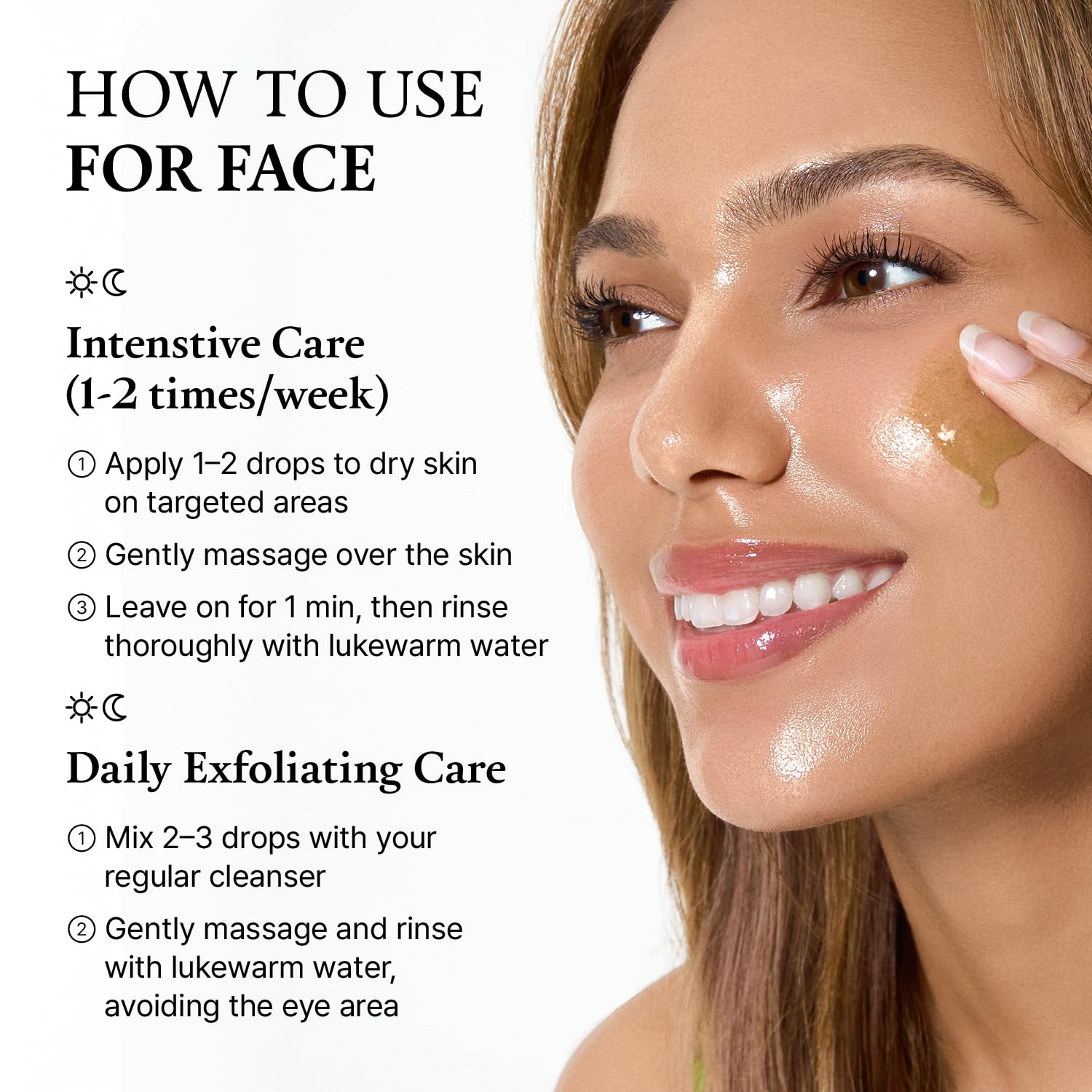 FULLY application sur main pour visage et corps, soin rapide.