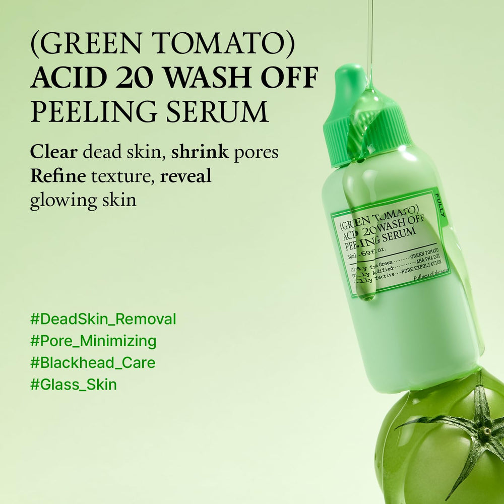 FULLY sérum extrait tomate verte, action ciblée sur les pores.