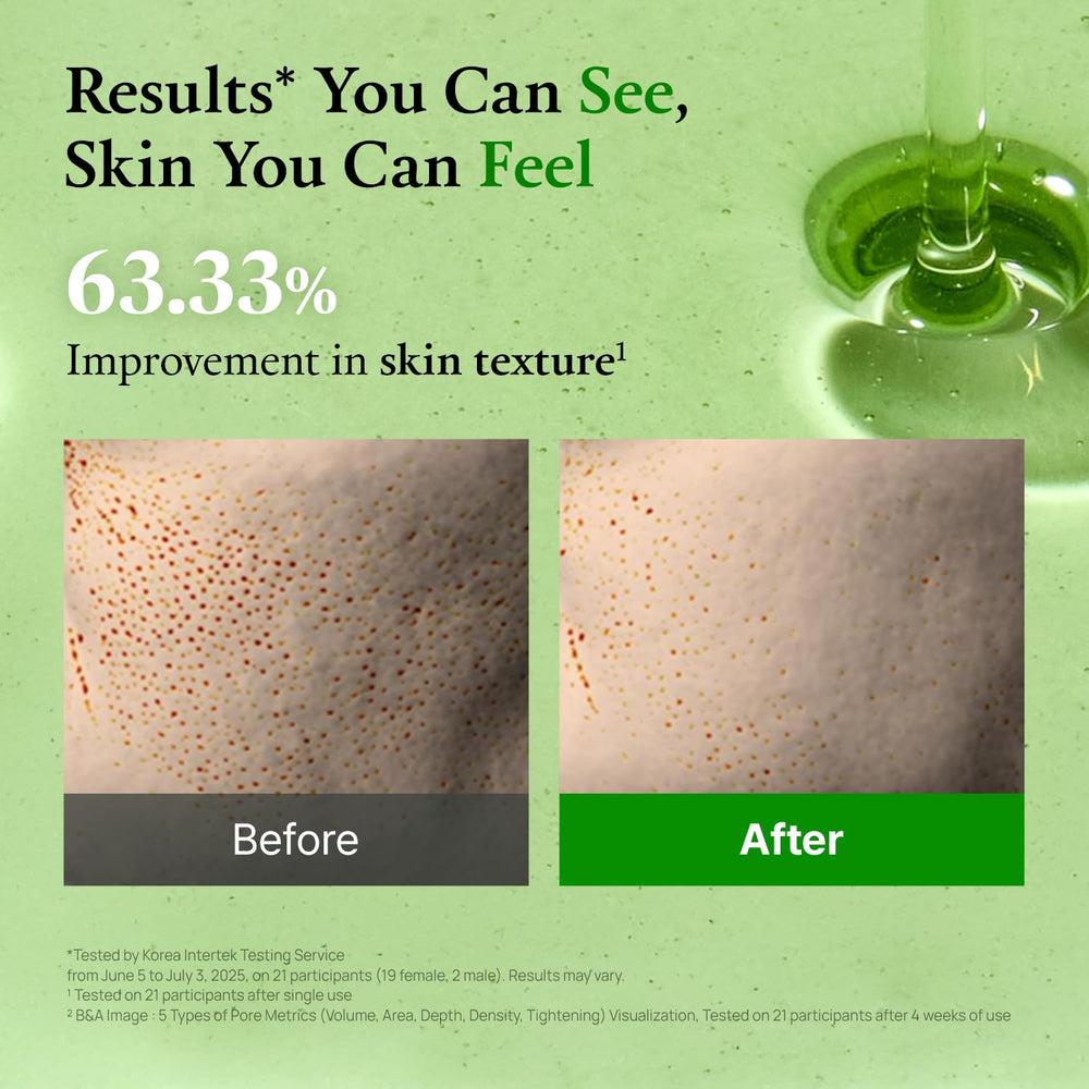 FULLY pores resserrés et texture plus lisse grâce à Tomate Verte 20.