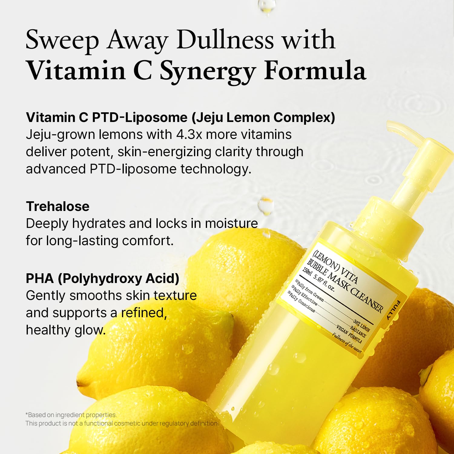 FULLY Lemon Vita eau Jeju citron: apport antioxydant naturel.