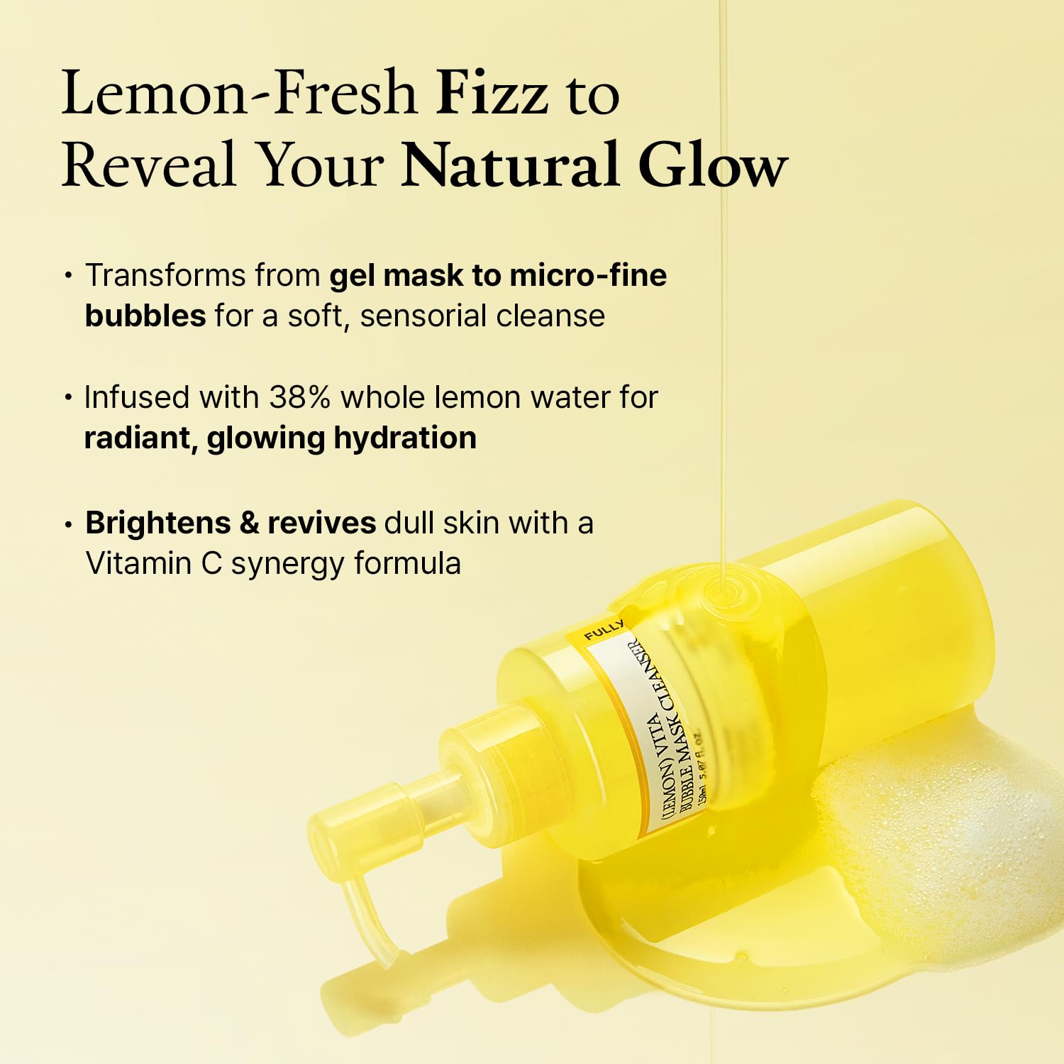 FULLY Lemon Vita synergie vitamine C: teint lumineux possible.