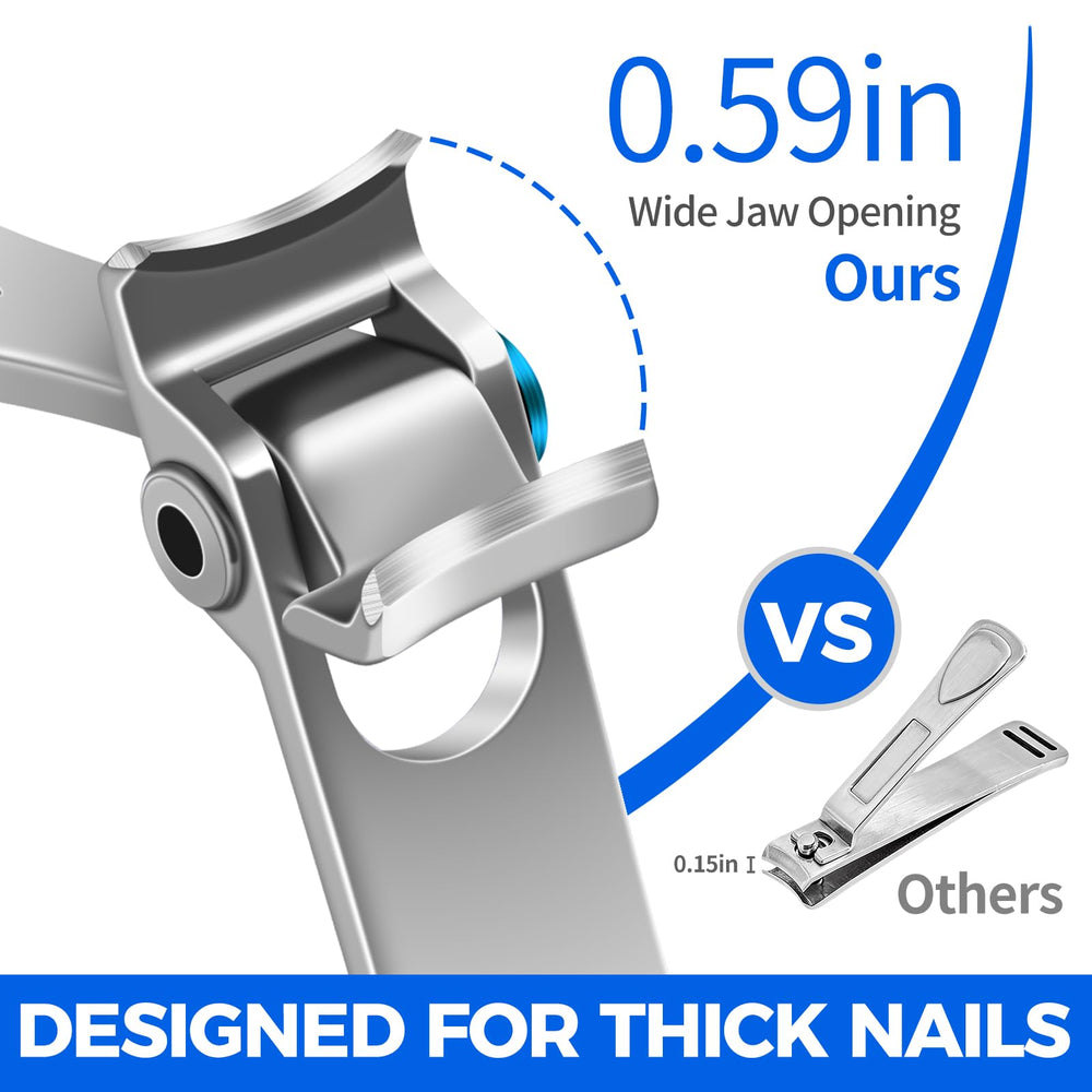 FUMAX Coupe-ongles, lame incurvée, coupe nette et sans déchirure.