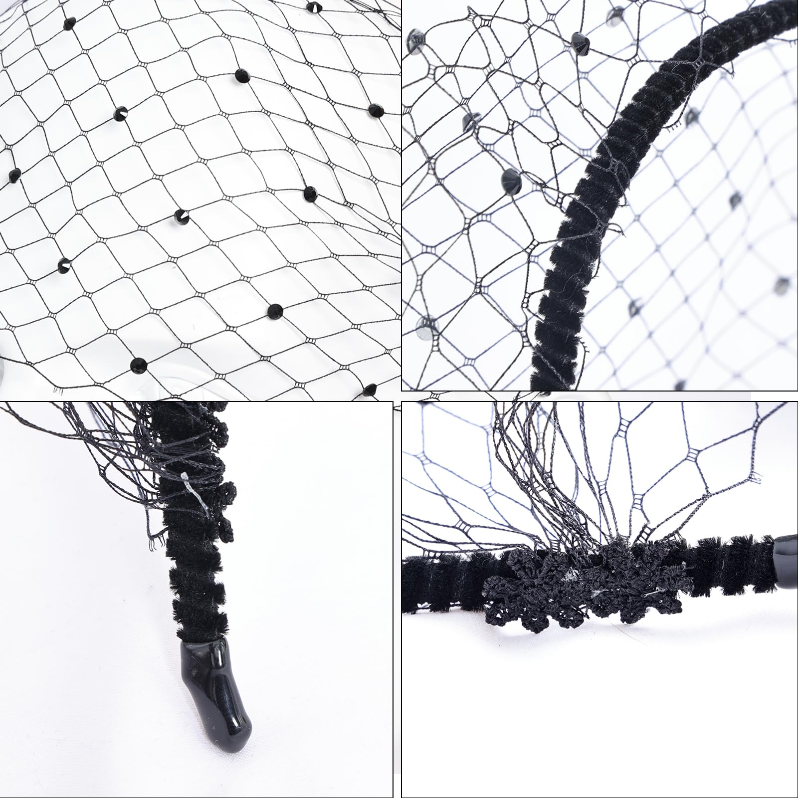 Fumwase bandeau velours noir, confort et sobriété pour robe de soirée.