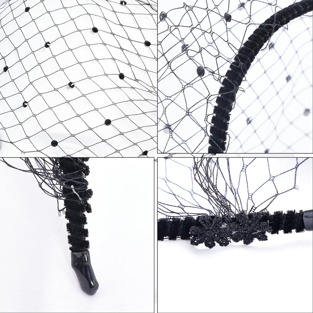 Fumwase bandeau velours noir, confort et sobriété pour robe de soirée.